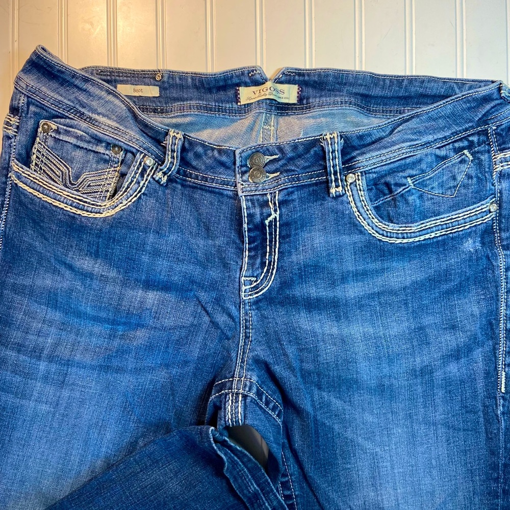 Vigoss Women’s Size 3X bootcut Blue Jeans Pre-owned very good condition - Picture 3 of 8